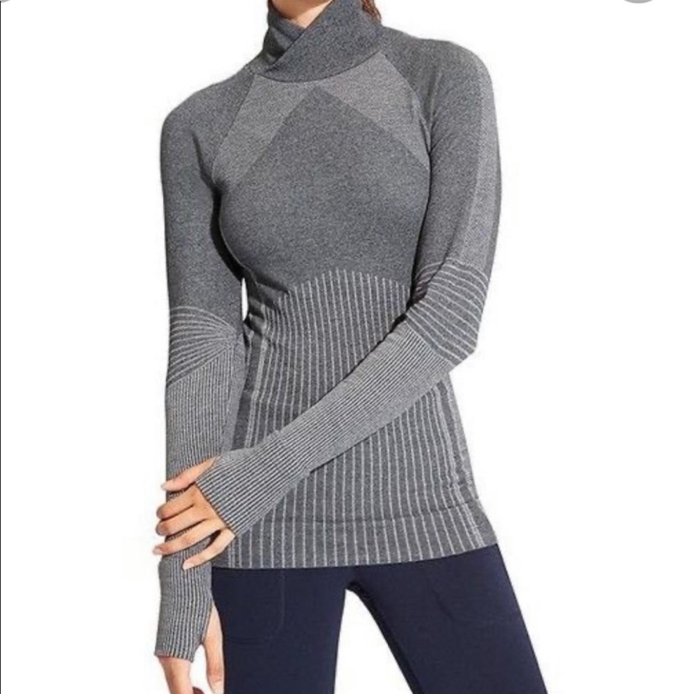 Athleta ribbed remarkawool turtleneck